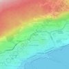 Carte topographique Los Alerces, altitude, relief