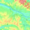 Carte topographique McCracken County, altitude, relief