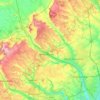 Carte topographique Dacorum, altitude, relief