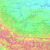 Carte topographique Северная Осетия — Алания, altitude, relief