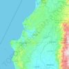 Carte topographique Manabí, altitude, relief