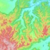 Carte topographique Kerrabee, altitude, relief