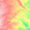 Carte topographique Reno County, altitude, relief