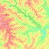 Carte topographique Lake Greenwood, altitude, relief