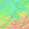 Carte topographique Reuss, altitude, relief