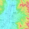 Carte topographique Higashine, altitude, relief