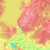 Carte topographique Заречный, altitude, relief