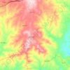 Carte topographique Avidagos, altitude, relief