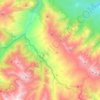 Carte topographique Махческое сельское поселение, altitude, relief