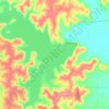 Carte topographique Skiatook Lake, altitude, relief