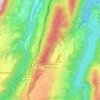 Carte topographique Saint-Martin-de-la-Cluze, altitude, relief