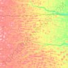 Carte topographique Hooker County, altitude, relief