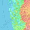 Carte topographique Raigad, altitude, relief