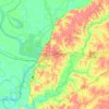 Carte topographique Warren County, altitude, relief