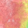 Carte topographique Forest County, altitude, relief