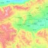 Carte topographique Guangling County, altitude, relief