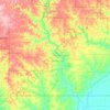 Carte topographique Ripley County, altitude, relief