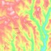 Carte topographique Pike Township, altitude, relief