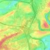 Carte topographique Gasperich, altitude, relief