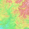Carte topographique Alpes de Alta Provenza, altitude, relief