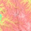 Carte topographique Scott County, altitude, relief