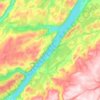 Carte topographique Loch Ness, altitude, relief