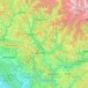 Carte topographique Tehri Garhwal, altitude, relief