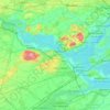 Carte topographique Vaudreuil, altitude, relief