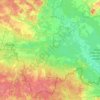 Carte topographique Наровлянский район, altitude, relief
