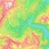 Carte topographique Gosaldo, altitude, relief