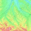 Carte topographique La Lèze, altitude, relief