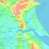 Carte topographique Humberside, altitude, relief