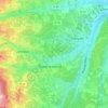 Carte topographique Porte des Pierres Dorées, altitude, relief