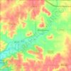 Carte topographique Town of Kinnickinnic, altitude, relief