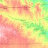 Carte topographique Ellsworth County, altitude, relief
