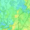 Carte topographique Rastatt, altitude, relief
