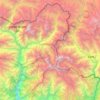 Carte topographique Ganesh Himal, altitude, relief