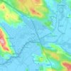 Carte topographique Grad Metković, altitude, relief