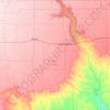 Carte topographique Crosby County, altitude, relief