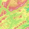 Carte topographique Deep Creek Lake Natural Resource Management Area, altitude, relief
