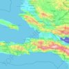 Carte topographique Département de l'Ouest, altitude, relief
