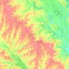 Carte topographique De Soto Parish, altitude, relief