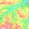 Carte topographique сельское поселение Былым, altitude, relief