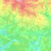 Carte topographique Боровской сельский Совет, altitude, relief
