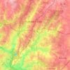 Carte topographique Wake Forest, altitude, relief