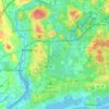 Carte topographique Westerly, altitude, relief