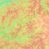 Carte topographique Ritchie County, altitude, relief