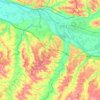 Carte topographique 82340, altitude, relief