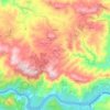 Carte topographique Ligares, altitude, relief