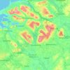Carte topographique Comté de Leitrim, altitude, relief